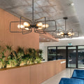 Silva Industriel LED Suspension Noir Métal Salon/Chambre À Coucher - Neutralighting