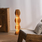 Muto Lampadaire Vague Moderne, Bois, Kaki, Salon - Neutralighting