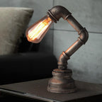 Silva Lampe de Table Sans Fil LED Cylindre Vintage Métal Noir Salon/Chambre à coucher - Neutralighting