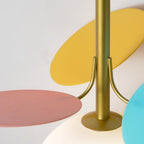 Arisha Luminaires Suspensions Globe Moderne Design Métal Verre Multicolore/Blanc Salon/Chambre d'Enfant - Neutralighting