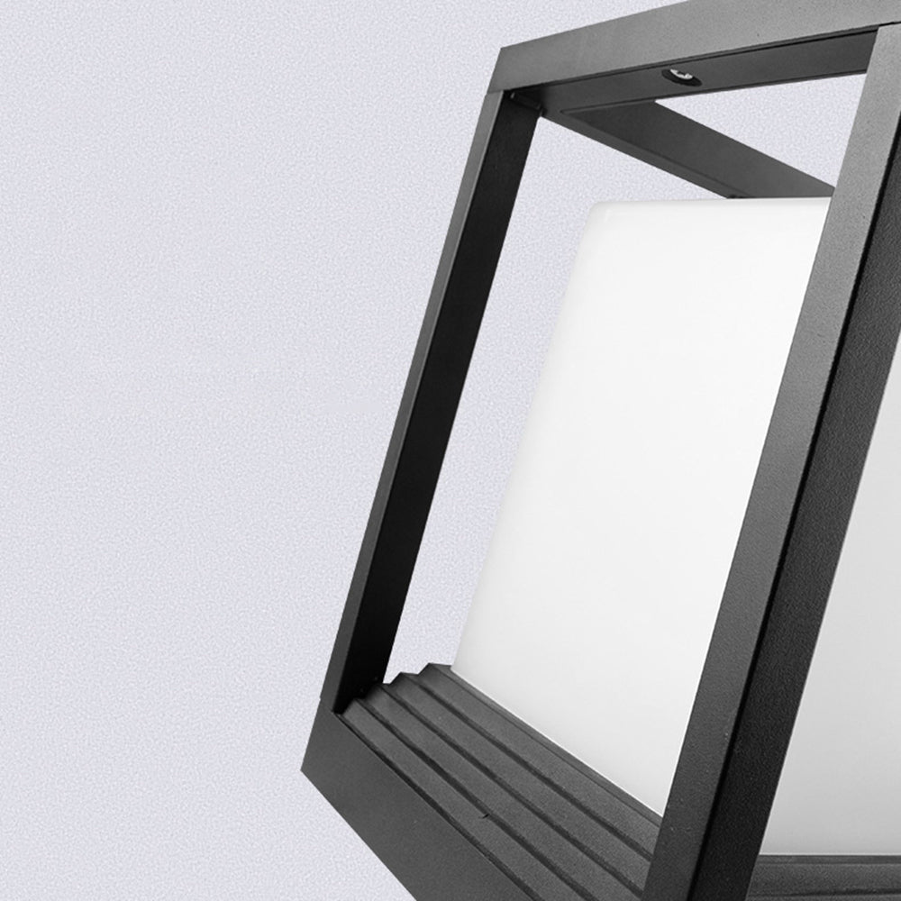 Ray Lampe Solaire Pilier Moderne, Métal, Noir, Allée - Neutralighting