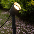 Ray Spot Extérieur Cylindre Moderne, Métal/Acrylique, Noir, Jardin - Neutralighting