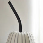 Ritta Lampadaire Poire Art Deco, Métal/Tissu, Beige, Salon - Neutralighting