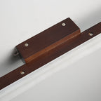Quinl Applique Murale Miroir Linéaire Minimaliste. Bois. Noyer. Salon - Neutralighting