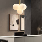 Valentina Nordique LED Lustre Cuivre Verre Salon/Chambre À Coucher - Neutralighting