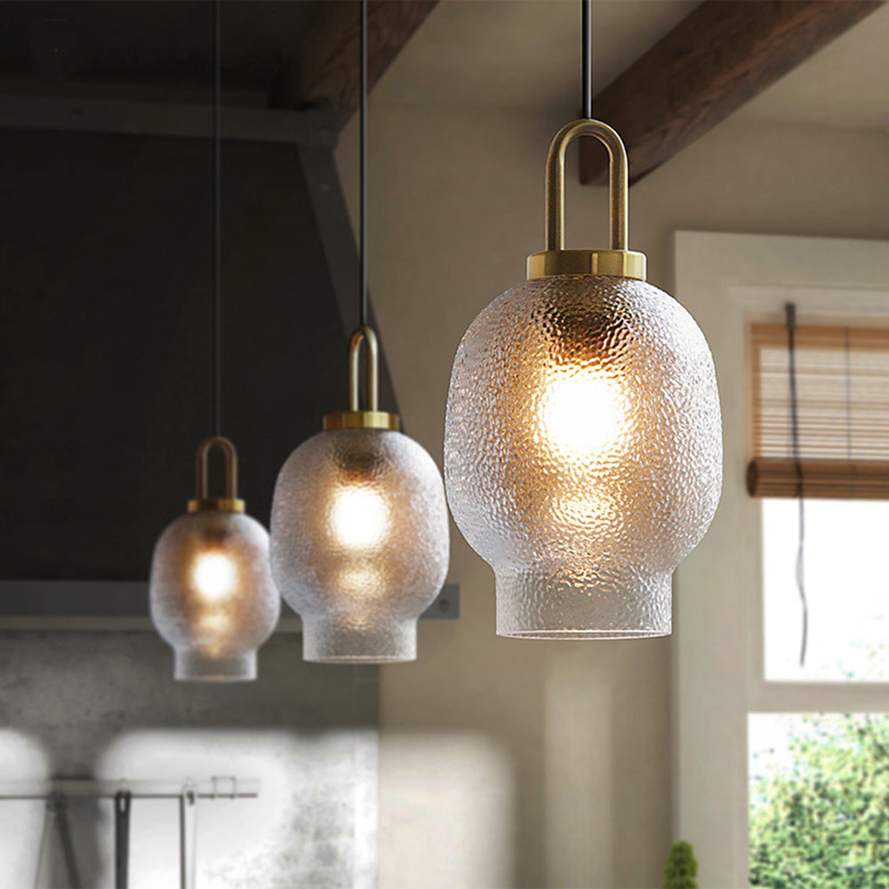 Valentina Design Luminaires Suspensions Métal Moderne LED Verre Or Salon/Chambre à Coucher - Neutralighting
