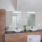 Arisha Applique Murale à Miroir Moderne Design LED Rectangulaire Métal Acrylique Blanc Salle de Bain - Neutralighting