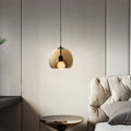 Valentina Luminaires Suspensions Globe Moderne LED Verre/Quincaillerie Ambre/Gris Fumé Salle à Manger/Salon - Neutralighting