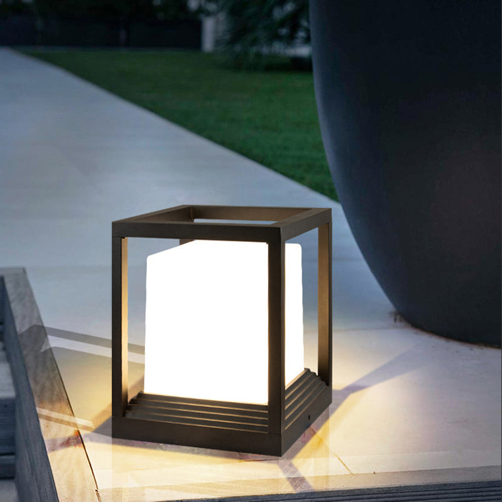 Ray Lampe Solaire Pilier Moderne, Métal, Noir, Allée - Neutralighting