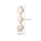 Ritta Lampadaire Plissé Moderne, Métal/Tissu, Blanc, Chambre - Neutralighting
