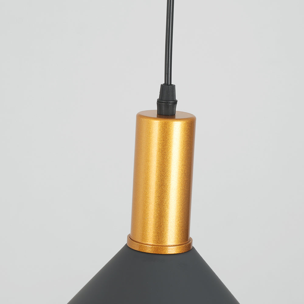 Arisha Suspension Luminaire 3 Lampes Design Italien Métal Verre Vert Grisâtre Salon/Salle à Manger - Neutralighting