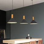 Arisha Suspension Luminaire 3 Lampes Design Italien Métal Verre Vert Grisâtre Salon/Salle à Manger - Neutralighting