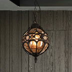 Silva Sphère Vintage LED Suspension Noir Bronze Métal Verre Salon Chambre à coucher - Neutralighting
