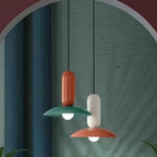 Ulmo Suspension Dôme Moderne. Metal. Vert/Blanc/Orange. Salon - Neutralighting