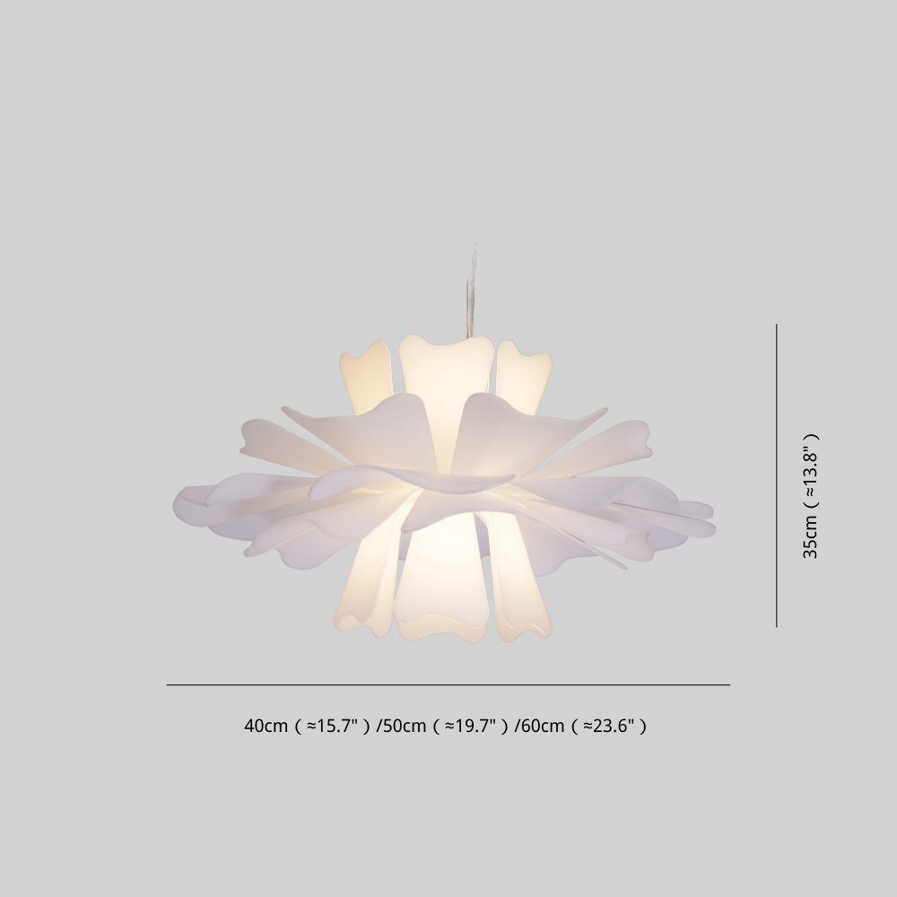 Niva Suspension Fleur Moderne Blanc Salon - Neutralighting