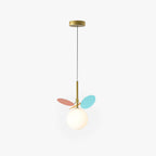 Arisha Luminaires Suspensions Globe Moderne Design Métal Verre Multicolore/Blanc Salon/Chambre d'Enfant - Neutralighting