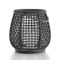Ritta Vintage LED Lampadaire Métal/Rotin Noir/Beige Extérieur - Neutralighting
