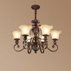 Arisha Rétro Fleur Suspension Métal Verre Salon Chambre à Coucher - Neutralighting