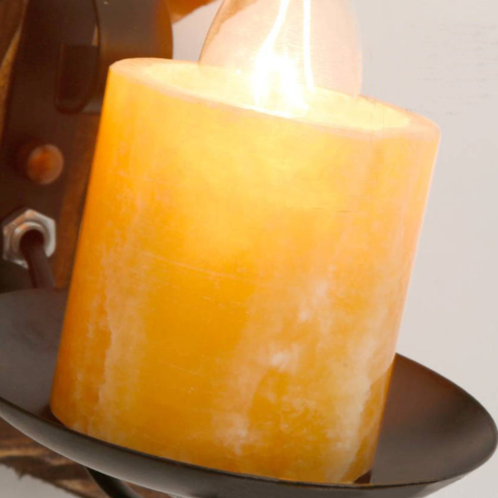 Epoch, Applique à Bougie et Lanterne, Bois et Métal - Neutralighting