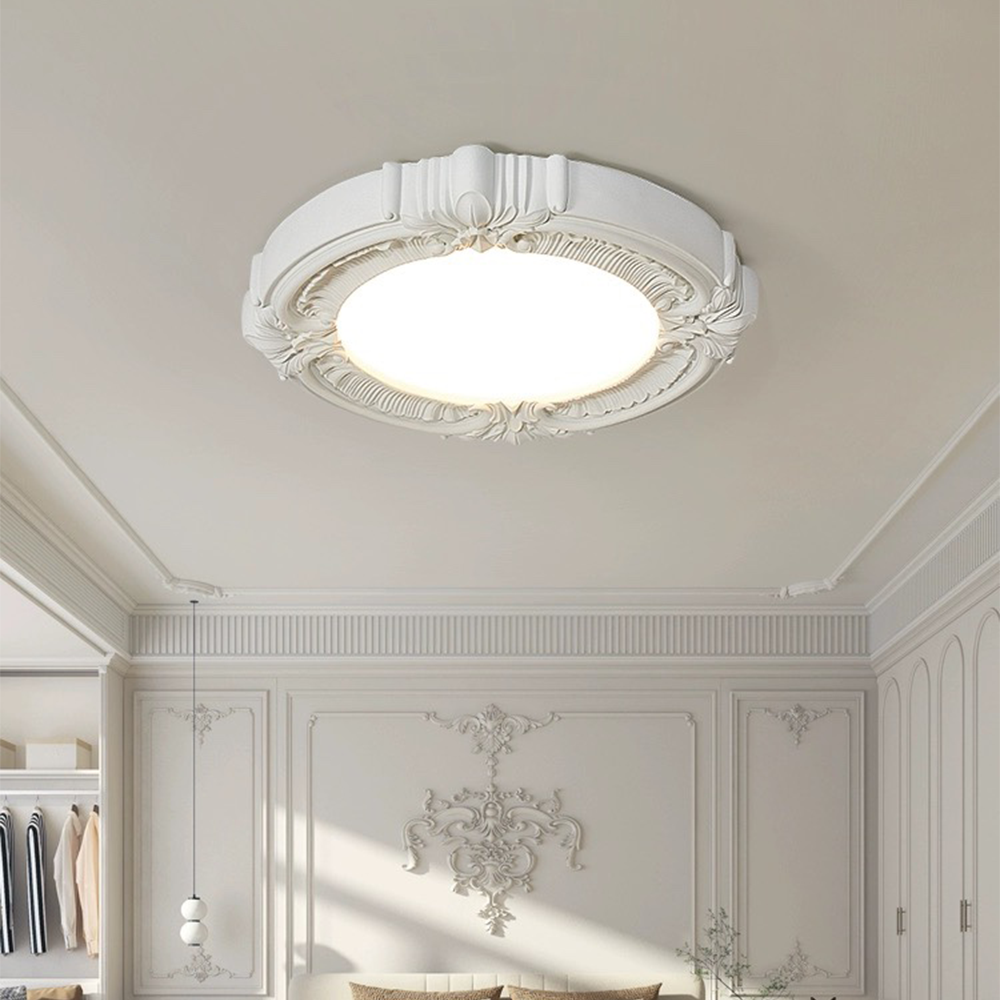 Arisha Plafonnier Rétro Français Résine Acrylique Chambre à Coucher - Neutralighting