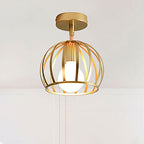 Arisha Globe Art LED Plafonnier Laiton Métal Salon Chambre à coucher - Neutralighting