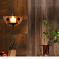 Epoch Applique Murale Chandelle Vintage Métal Bois Marron Chambre à Coucher/Salon - Neutralighting