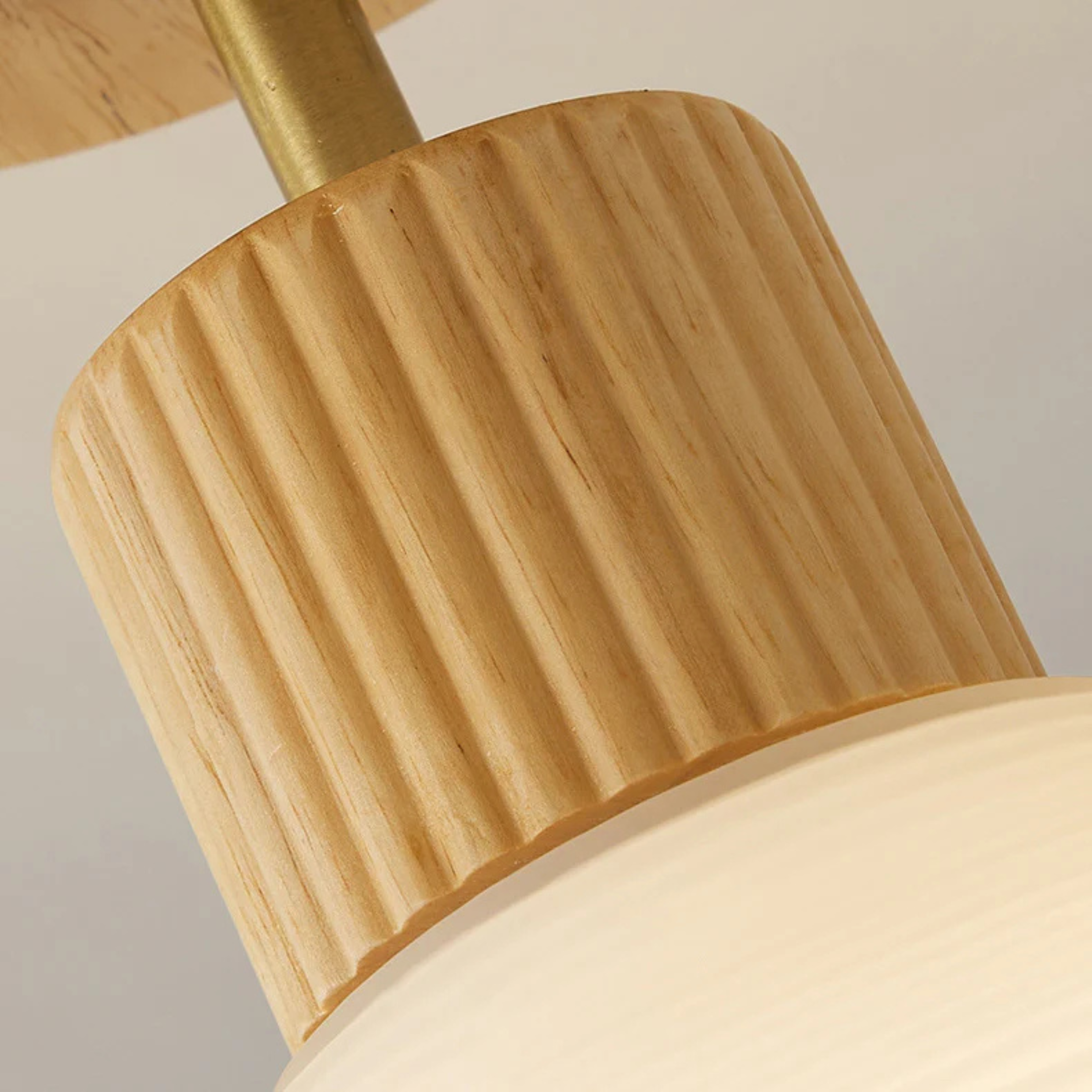 Arisha Minimaliste Moderne Plafonnier Bois/Noyer Couloir - Neutralighting