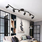 Arisha Moderne LED Plafonnier Blanc Noir Métal Salon Chambre à coucher - Neutralighting