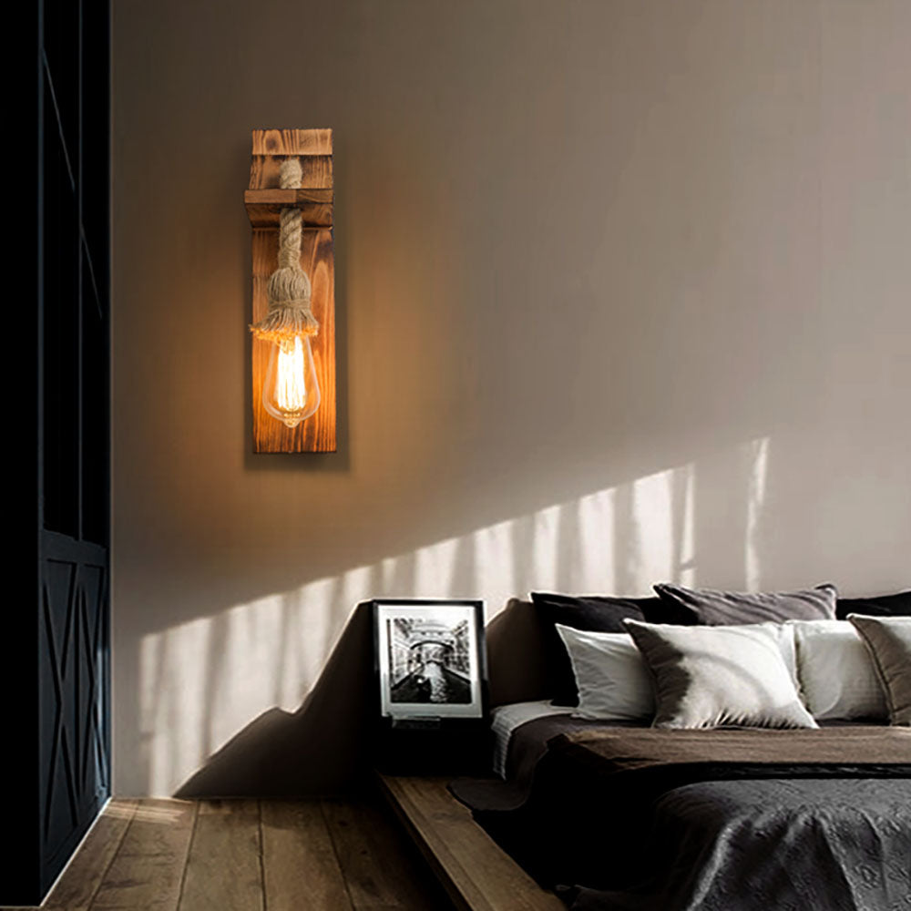 Epoch, Applique, Bois et Corde de Chanvre - Neutralighting