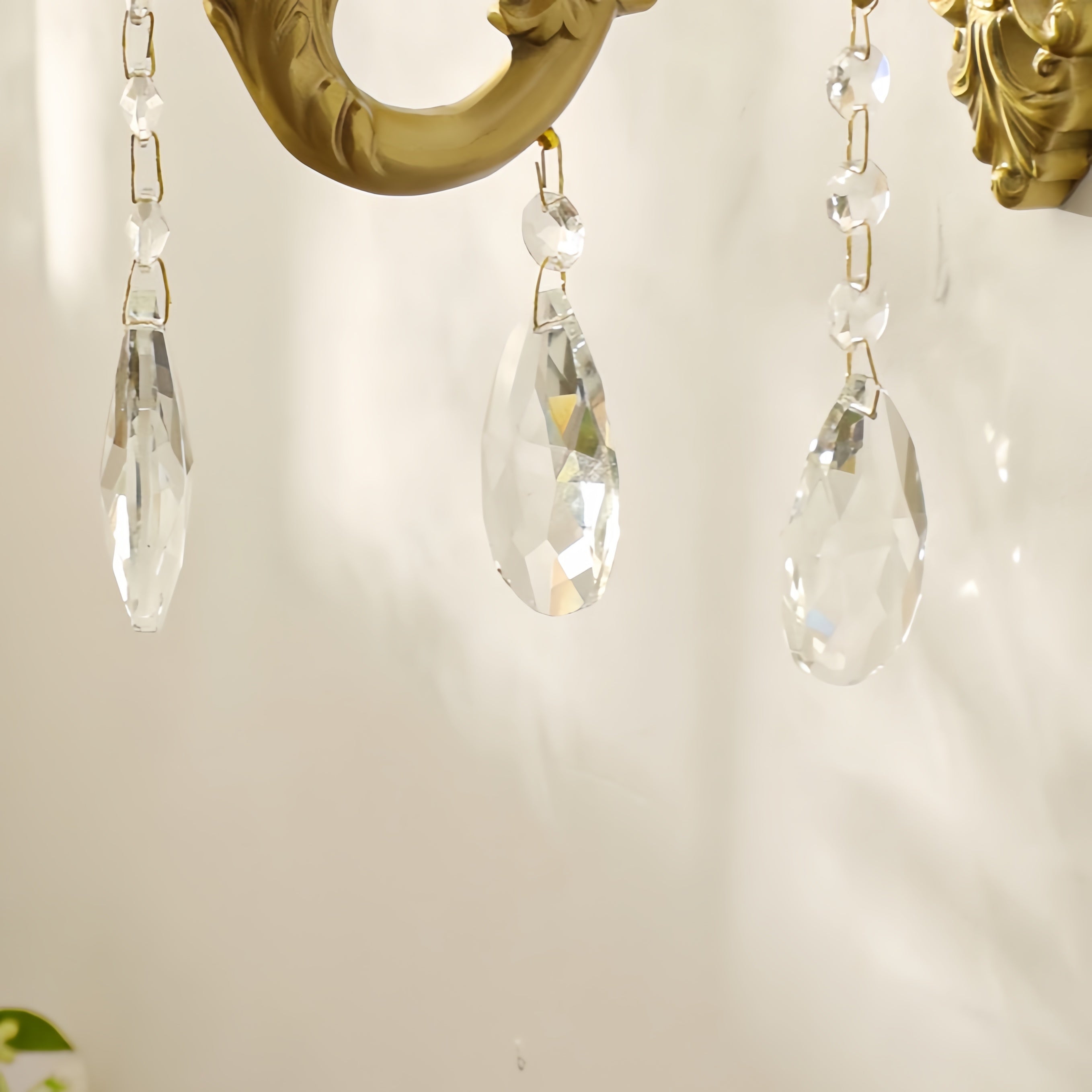 Silva Luxe Vintage LED Intérieur Applique Murale Métal Cristal Salon Couloir - Neutralighting