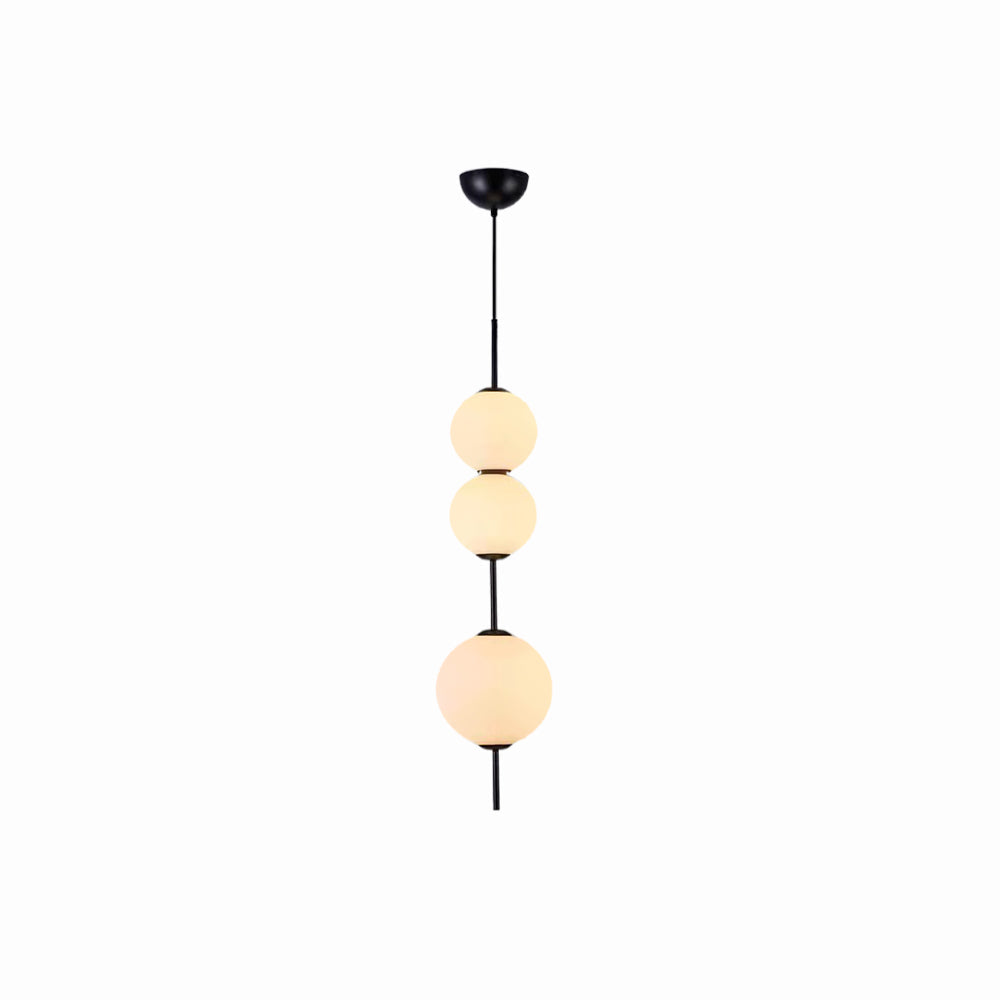 Valentina Luminaires Suspensions Bulle Moderne Simple Métal/Verre Noir Salon/Chambre à Coucher - Neutralighting
