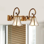 Ray Applique Murale Fleur Vintage LED Métal/Verre Or Salon/Salle de Bain - Neutralighting