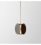 Valentina Suspension Rond LED Simplicité Noir Métal/Verre Chambre à Coucher - Neutralighting