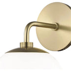 Valentina Français Métal Verre Intérieur Applique Murale Chambre à Coucher - Neutralighting