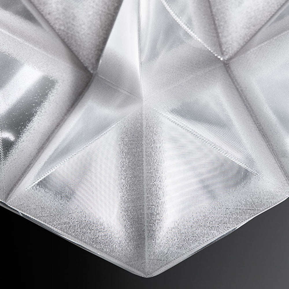Arisha Suspension Irrégulier Géométrique, Metal/Acrylique, Blanc/Noir, Chambre - Neutralighting