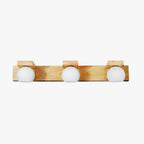 Muto Applique Murale Linéaire Moderen, Bois/Verre, Bûche, Salle de Bain - Neutralighting