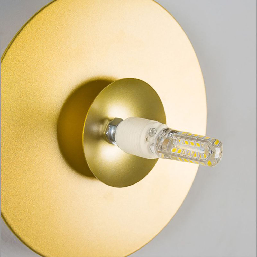 Melo Applique Murale Globe Moderne Design LED Métal Verre Noir/Or Salle de Bain - Neutralighting