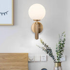 Valentina Applique Murale LED Boule Simple Moderne Métal/Verre Noir/Or Couloir/Chambre/Salon - Neutralighting