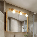 Winna Applique Murale LED Carrée Globe Réglable Naturelle Métal/Bois - Neutralighting