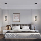 Kristy Suspension Cylindre/Multi Cristal, Métal/Cristal, Doré/Noir, Salon - Neutralighting