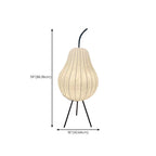 Ritta Lampadaire Poire Art Deco, Métal/Tissu, Beige, Salon - Neutralighting