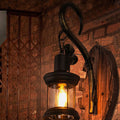 Epoch Applique Murale en Forme de Poisson et Lantern, Bois et Métal - Neutralighting