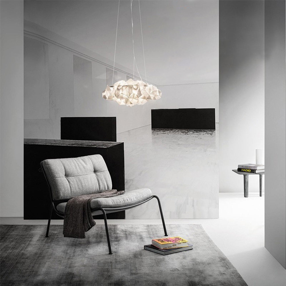 Arisha Suspension Irrégulier Géométrique, Metal/Acrylique, Blanc/Noir, Chambre - Neutralighting