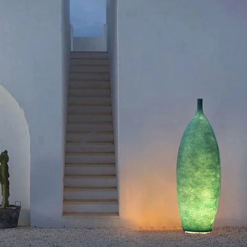 Avi Moderne LED Lampadaire Bouteille Blanc Jaune Bleu Résine Chambre - Neutralighting