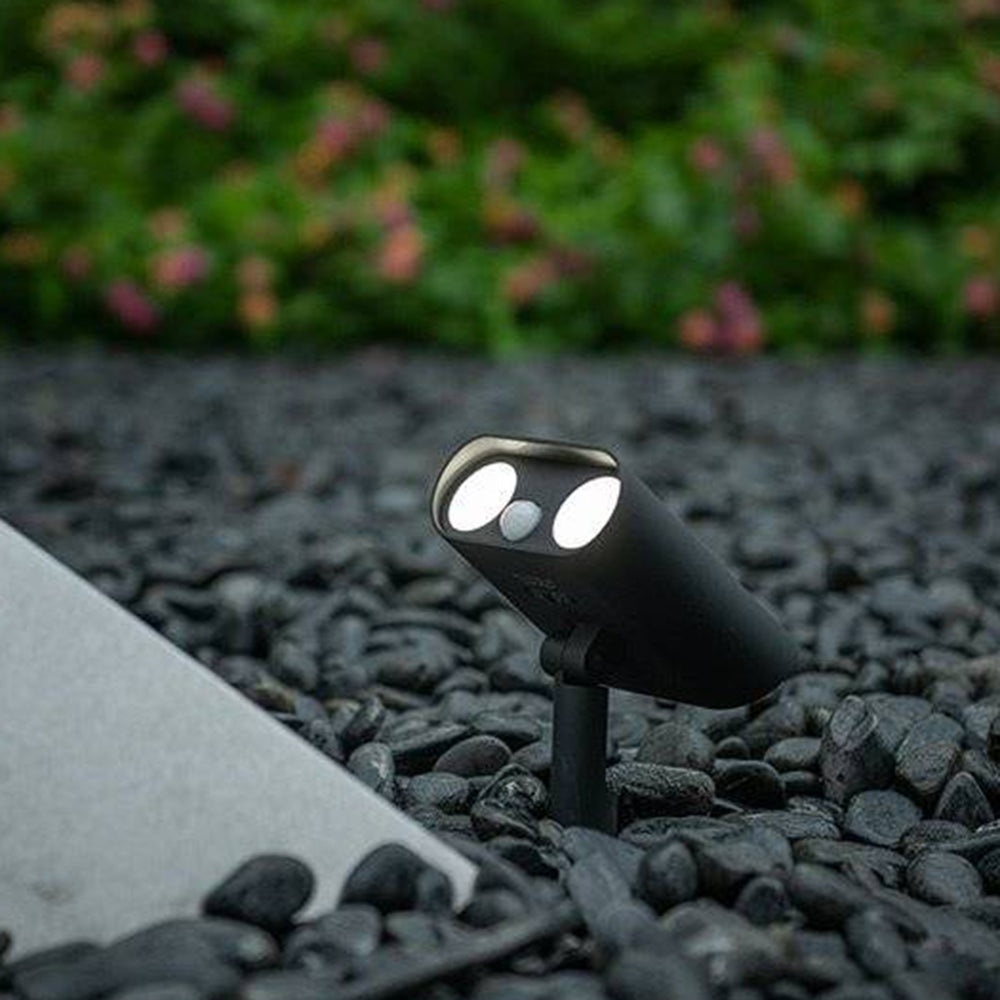 Ray Spot d'Extérieur Cylindre Moderne, Acrylique, Noir, Jardin - Neutralighting