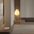 Ritta Lampadaire Poire Moderne, Métal/Tissu, Beige, Salon - Neutralighting