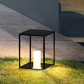 Ray Borne Extérieure Rectangulaire Minimalisme, Métal, Noir, Jardin - Neutralighting