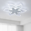 Arisha Fleur Moderne LED Plafonnier Blanc Métal Acrylique Salon - Neutralighting