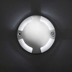 Ray Éclairage Escalier Extérieur/Lampe Extérieure Rond Moderne, Métal/Verre, Noir, Cour - Neutralighting