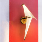 Arisha Lampe Murale Oiseau Vintage/Art-Deco, Métal/Acrylique, Chambre à Coucher - Neutralighting